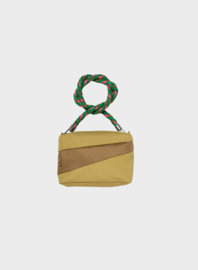 SUSAN BIJL THE NEW BUM BAG MOSS & CAMEL SMALL
