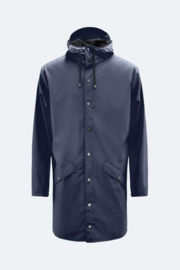 Rains long jacket blue