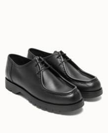 Kleman - PADROR woman -  Black Leather Tyrolean Shoes