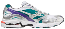 Mizuno wave rider 10 D1GA210407 White / Silver / Teal Blue