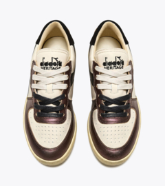 Diadora Heritage - Mi Basket Low Metallic Dirty - Light Beige