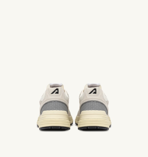 Autry - UM10 - HYPERWAY - WHITE/SILVER MESH AND SUEDE