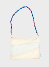 Susan Bijl - The New Kumihimo Strap - Short - Blueback & Fluo Pink