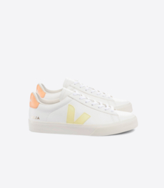 Veja campo chromefree leather white sun peach