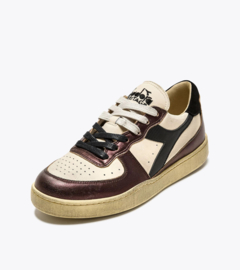 Diadora Heritage - Mi Basket Low Metallic Dirty - Light Beige