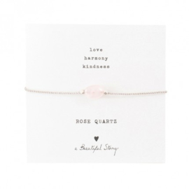 A beautiful story rose quartz armband