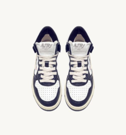 Autry WB04 medalist mid leather white/ blue
