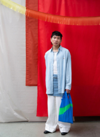 Susan Bijl - The New Shopping Bag - Wave & Greenscreen MEDIUM