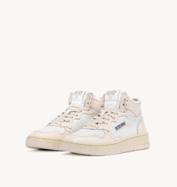 Autry WB28 medalist mid leather white/dew