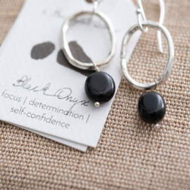 A beautiful story graceful Black onyx silver