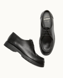 Kleman - PADROR woman -  Black Leather Tyrolean Shoes