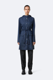 Rains curve jacket blue