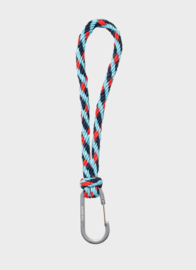 Susan Bijl The New Kumihimo Keychain - Key Blue & Red Alert