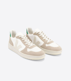 Veja V-10 chromefree leather extra white sahara emeraude