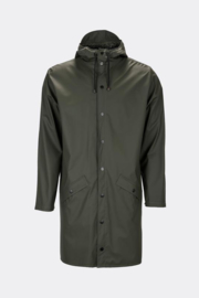 Rains long jacket green