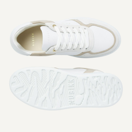 Nubikk - Bayou Platform - White leather / taupe