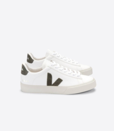 Veja campo chromefree leather white kaki