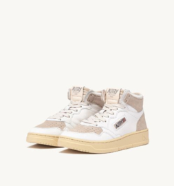 Autry SL01 Medalist mid leather suede white/ beige