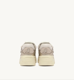 autry CLC MB01 low PLATINUM LEATHER AND SUEDE