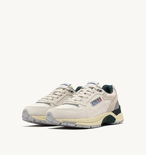 Autry - EH02 - HYPERWAY - WHITE/PINK MESH AND SUEDE