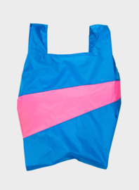 Susan Bijl the new shopping bag wave & fluo pink large