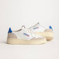 Autry LS49 medalist low leather suede  white/ prince blue