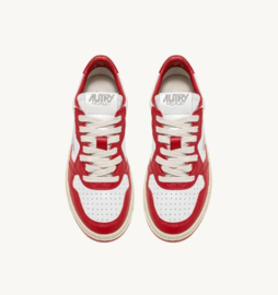 Autry WB02 medalist low leather white/ red