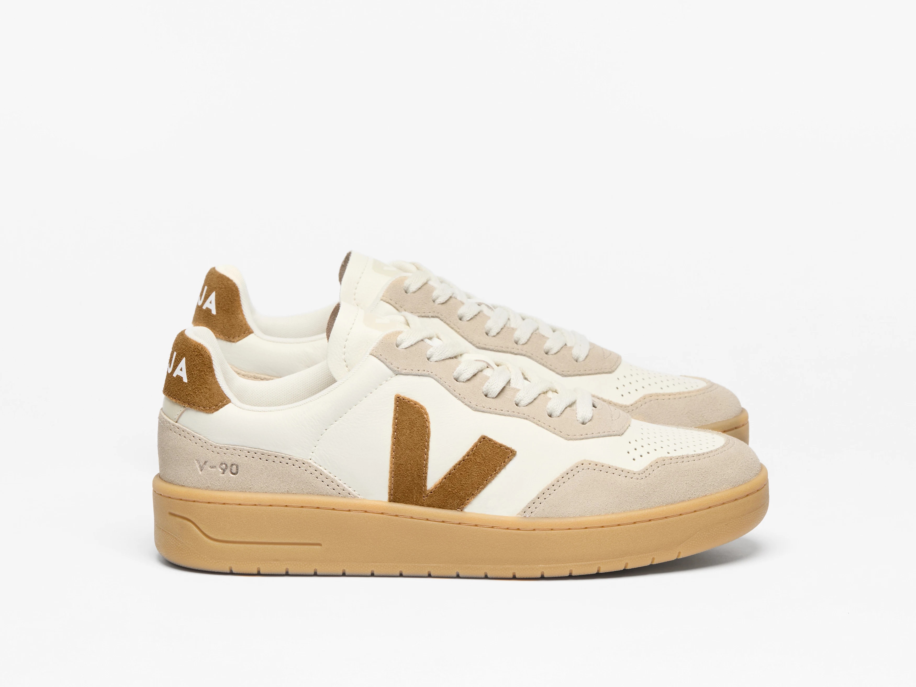 Veja - V-90 Leather Pure Camel / Almond Natural