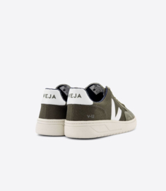 Veja V-12 B-mesh vegan olive white