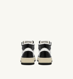 autry WB01 medalist mid leather white/ black