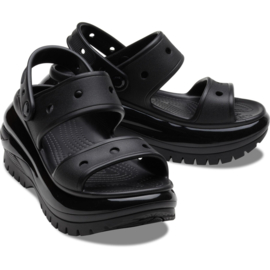 Crocs classic mega crush sandal black