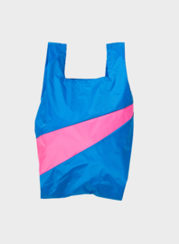 Susan Bijl the new shopping bag wave & fluo pink medium