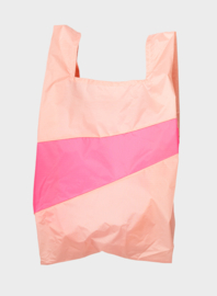Susan bijl the new shopping bag tone & fluo pink large