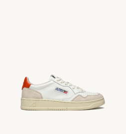 Autry LS45 medalist low leather suede white/ orange