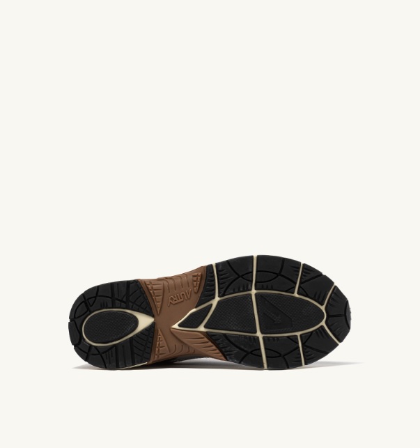 Autry - EM04 - HYPERWAY - BLACK/SILVER LAMINATED LEATHER AND MESH