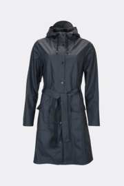 Rains curve jacket blue