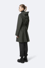 Rains curve jacket green