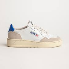 Autry LS49 medalist low leather suede  white/ prince blue