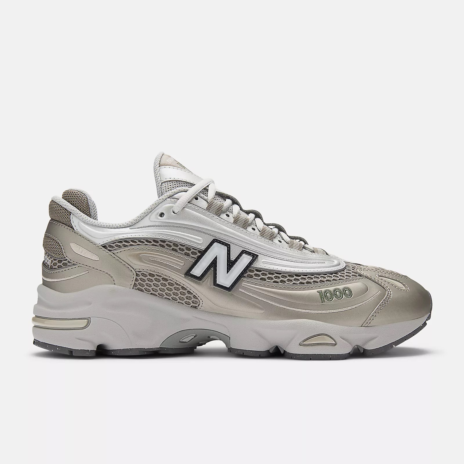 New Balance - 1000N - Arid Stone / Light Silver Metallic / Dark Alpine Green