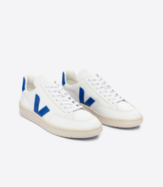 Veja V-12 leather white paros