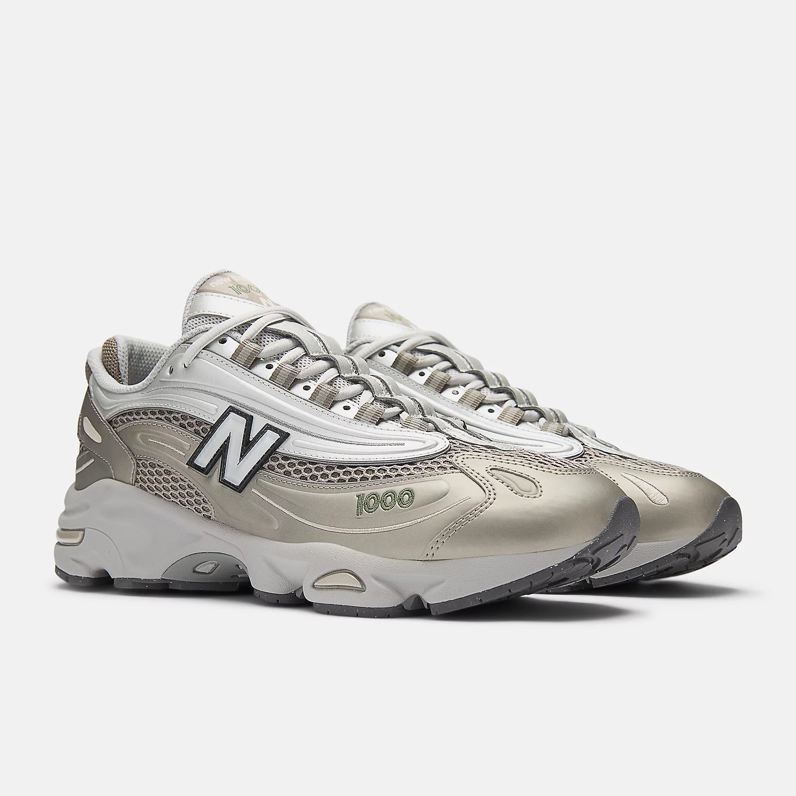 New Balance - 1000N - Arid Stone / Light Silver Metallic / Dark Alpine Green