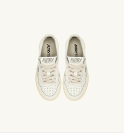 Autry FF15 medalist low white leather