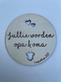 Jullie worden opa en oma