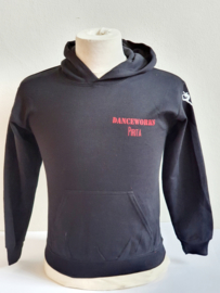 Hoodie zwart/rood kinderen