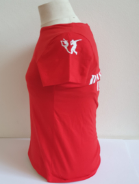 T-shirt (kort mouwen) rood/zwart volwassenen