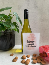 Sinterklaas Kapoentje - wijn in schoen - Etiket en/of Wijn