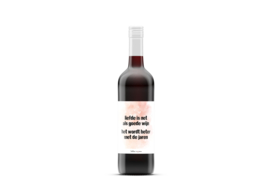Liefde is als goede wijn - Wijnetiket
