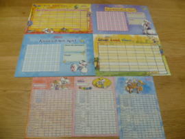 7 delig Diddl verzamel spel blaadjes pakket 4x A5/3x A6