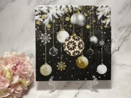 Kerstballen knutsel servet  nr HM678