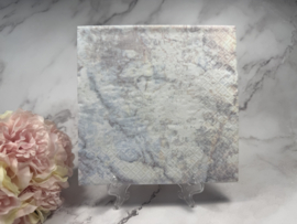 Marble wit grijs knutsel servet nr HM047